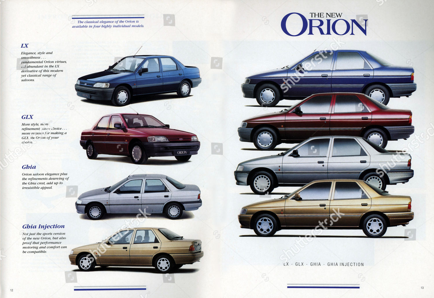 FORD ORION CLASSIC Special Edition 1989 UK Mkt Sales Brochure