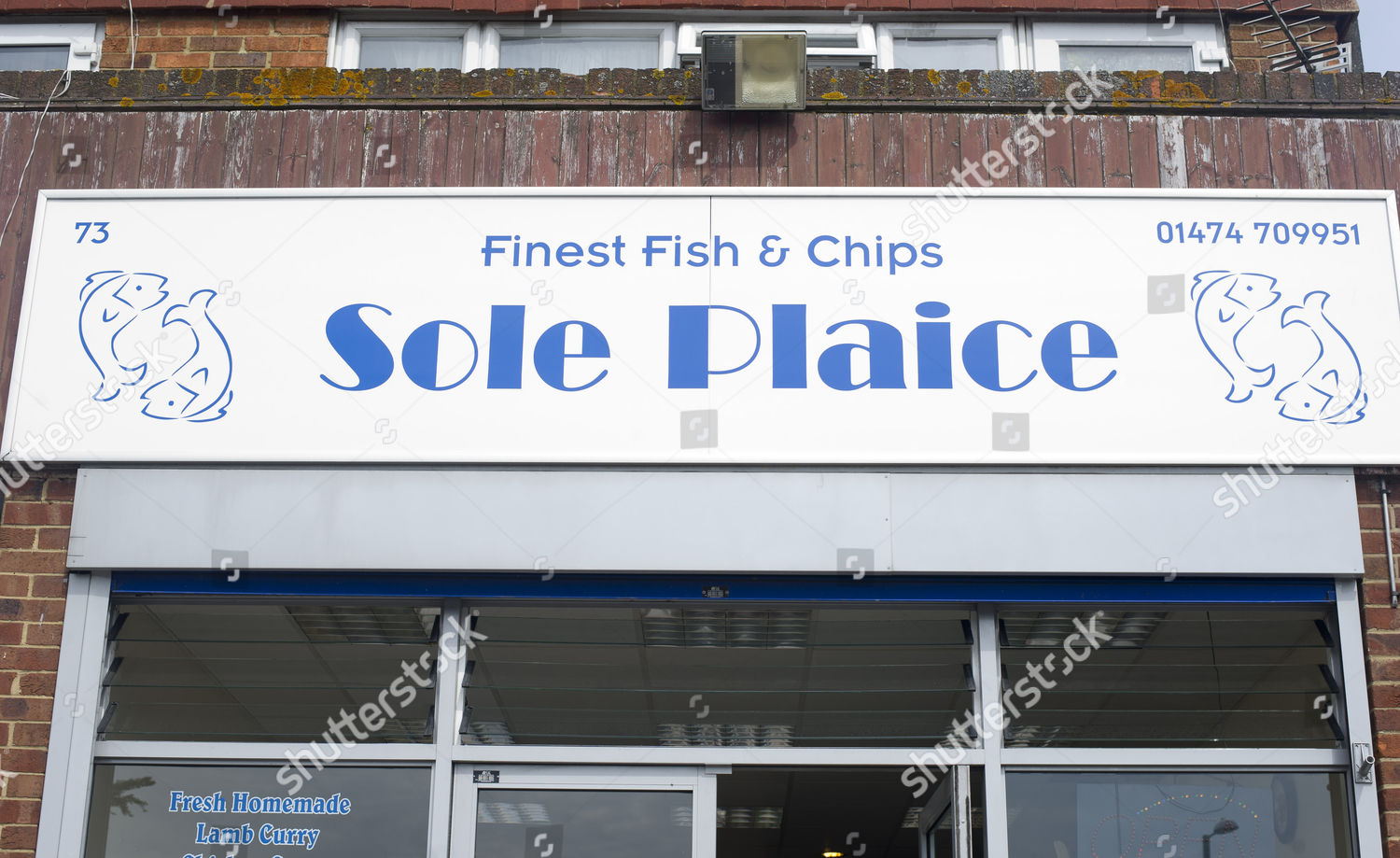 Sole Plaice Fish Chip Shop Dartford Editorial Stock Photo Stock Image