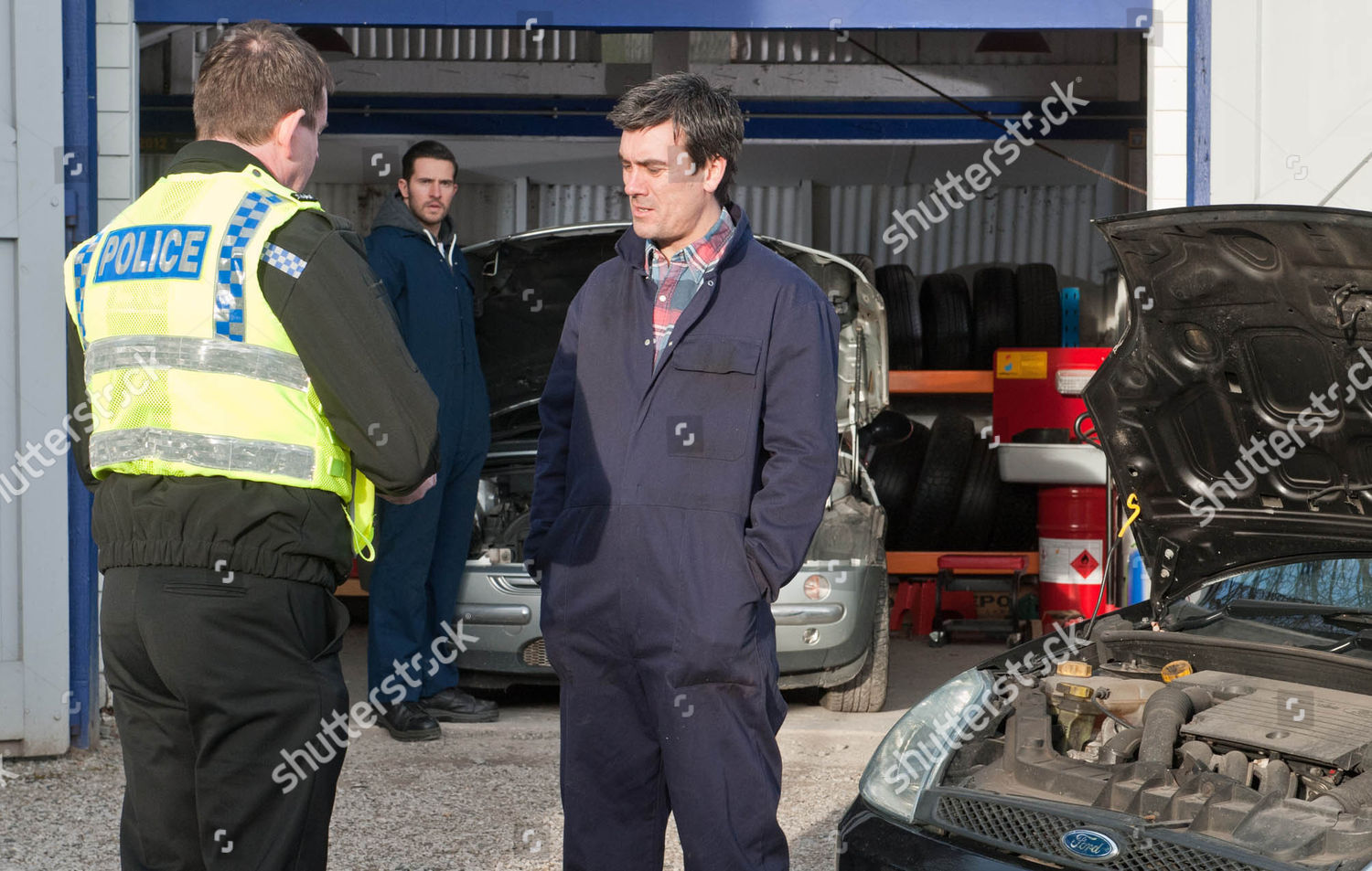 When Police Come Looking Around Garage Some Editorial Stock Photo