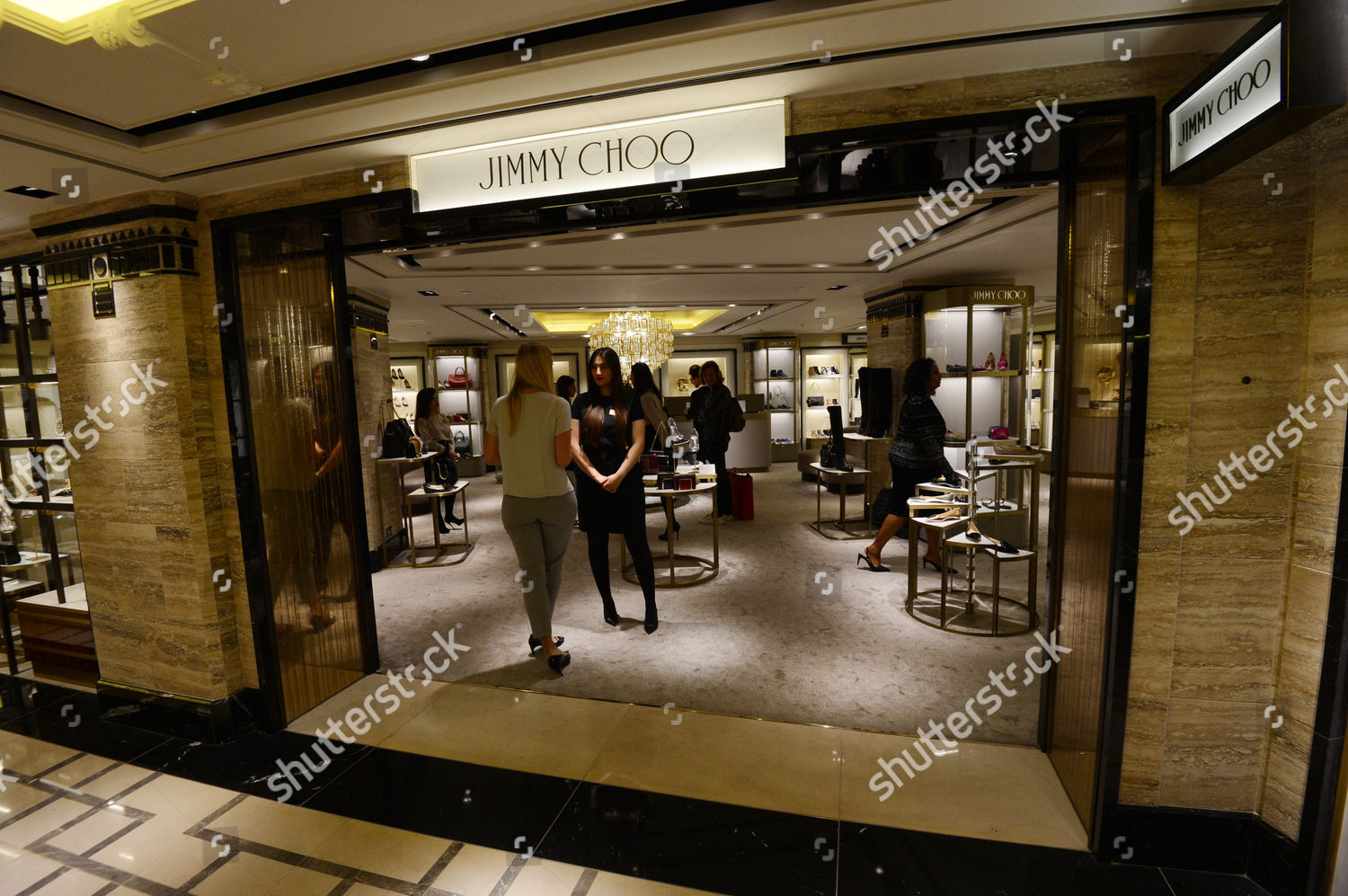 Jimmy Choo display Editorial Stock 