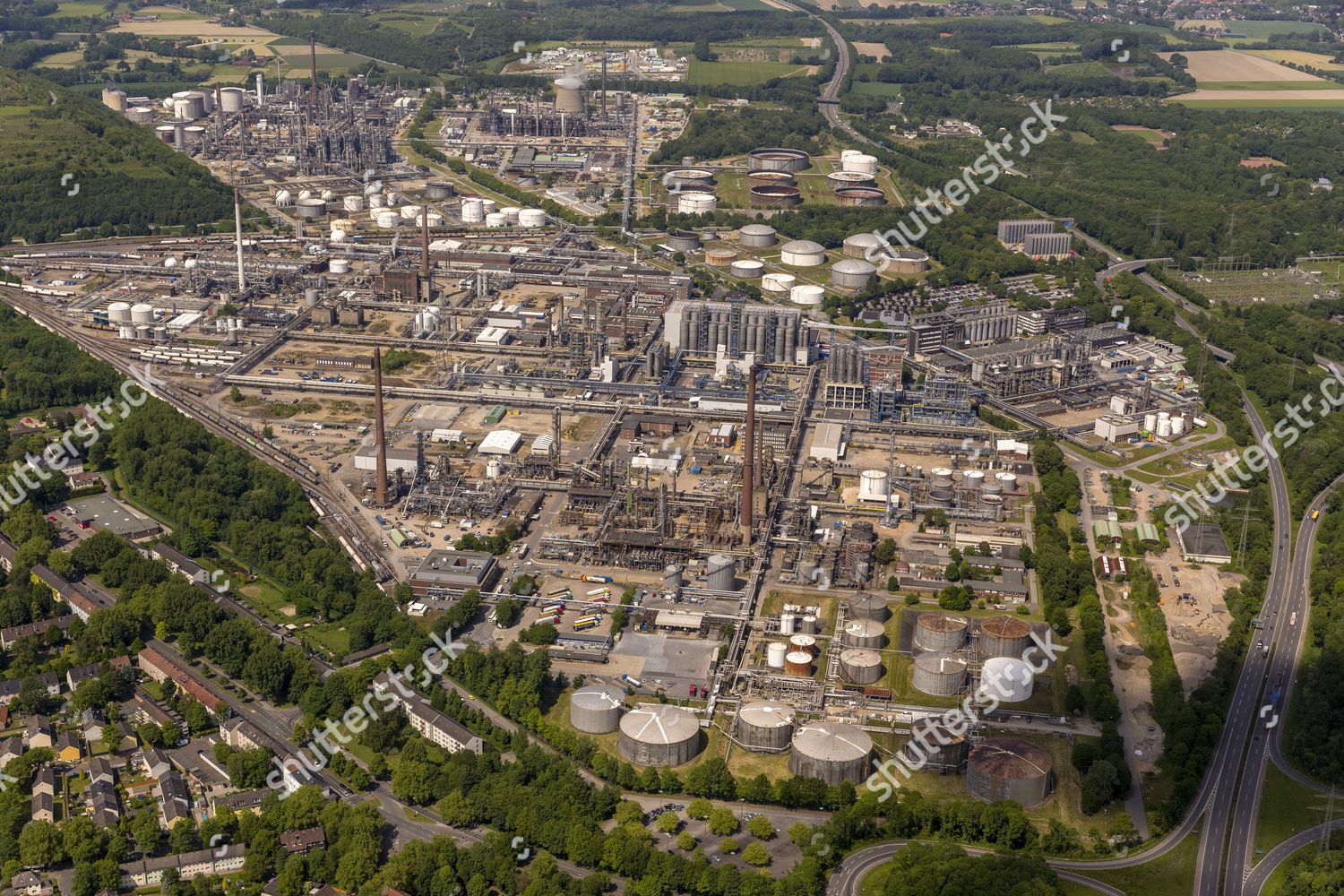 Aerial View Ruhr Oel Gmbh Sabic Editorial Stock Photo - Stock Image ...