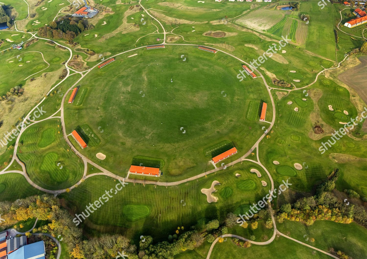 Aerial View Driving Range Golf Country Editorial Stock Photo - Stock ...