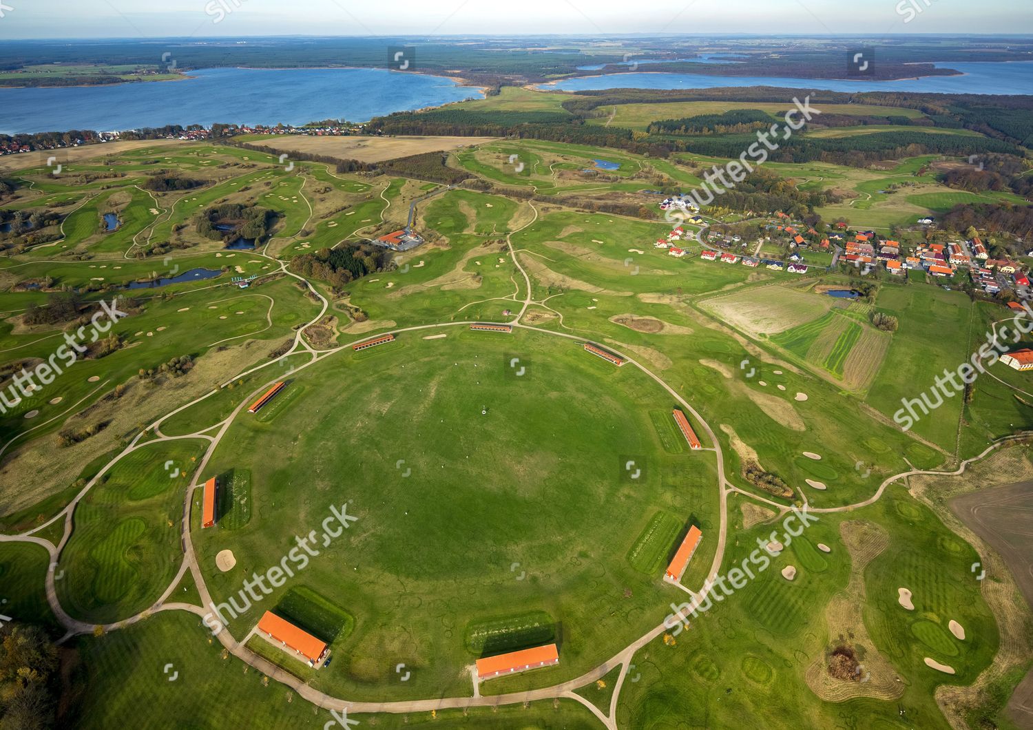 Aerial View Driving Range Golf Country Editorial Stock Photo - Stock ...