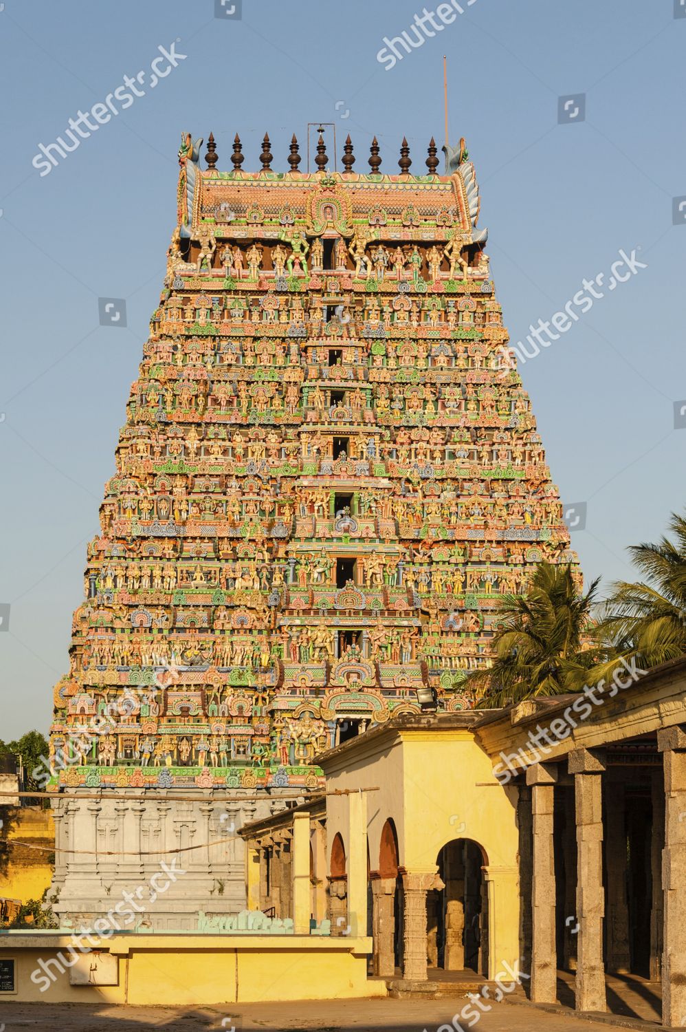 Gopuram Gate Tower Meenakshi Amman Temple Editorial Stock Photo - Stock ...