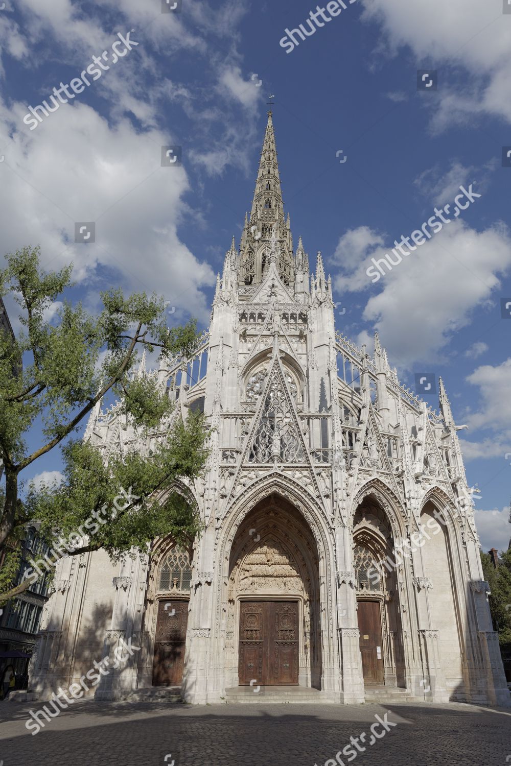 Parish Church Saintmaclou Flamboyant Style Gothic Architecture Editorial Stock Photo Stock Image Shutterstock