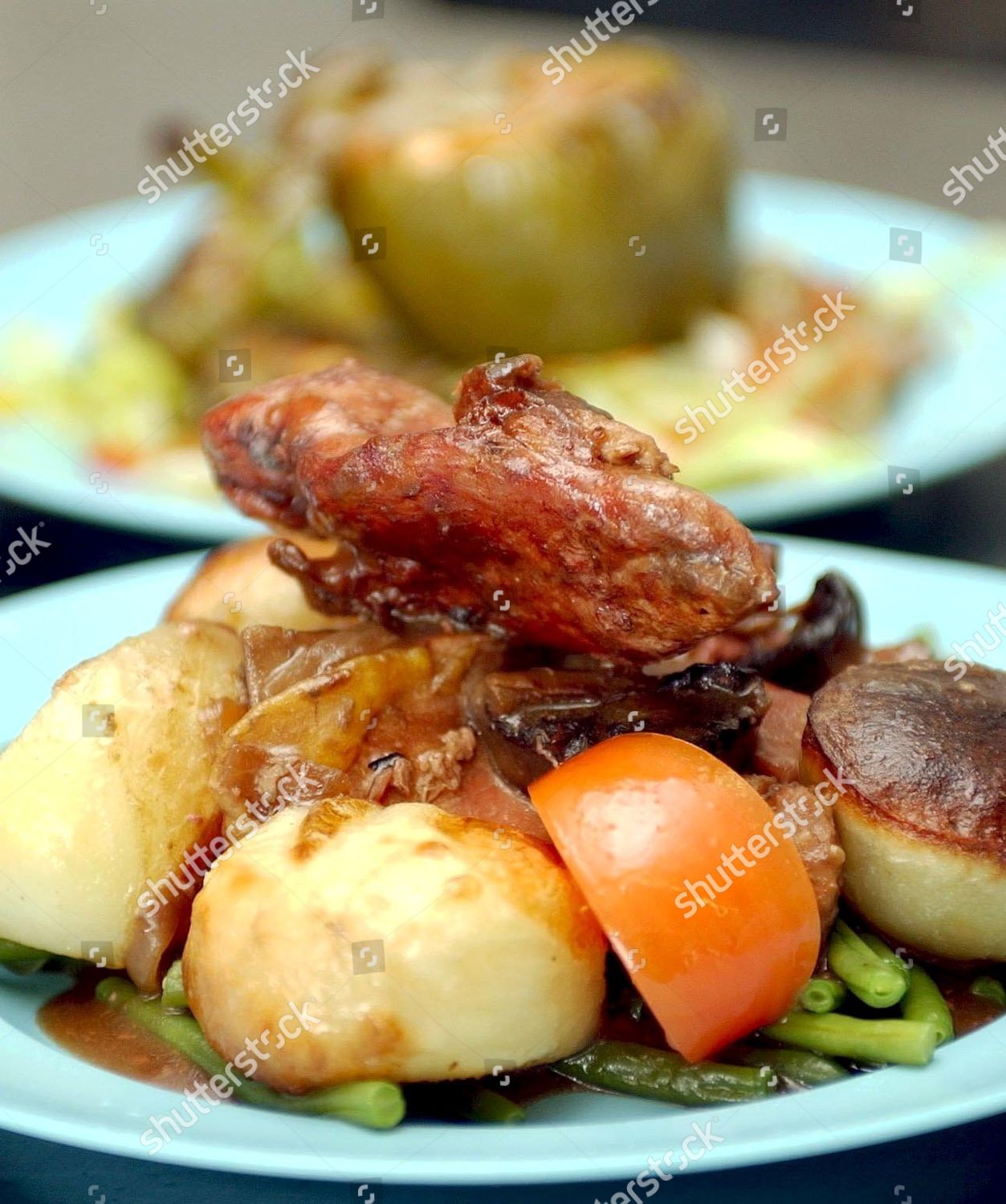 Game Caserole Front Stuffed Green Pepper Editorial Stock Photo Stock