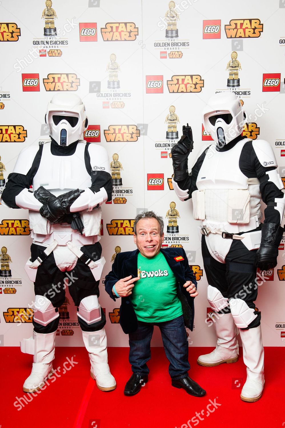 Warwick Davis Posing On Red Carpet Editorial Stock Photo - Stock Image
