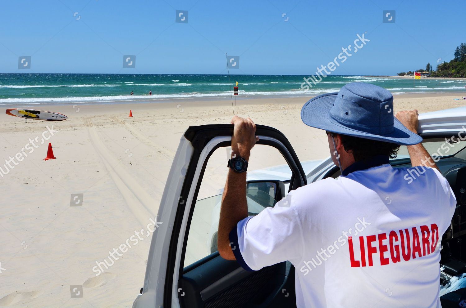 Australian Lifeguards Gold Coast Australia Australian Editorial Stock
