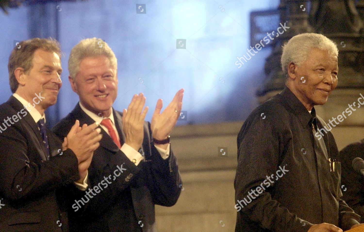 Tony Blair Bill Clinton Nelson Mandela Editorial Stock Photo - Stock ...