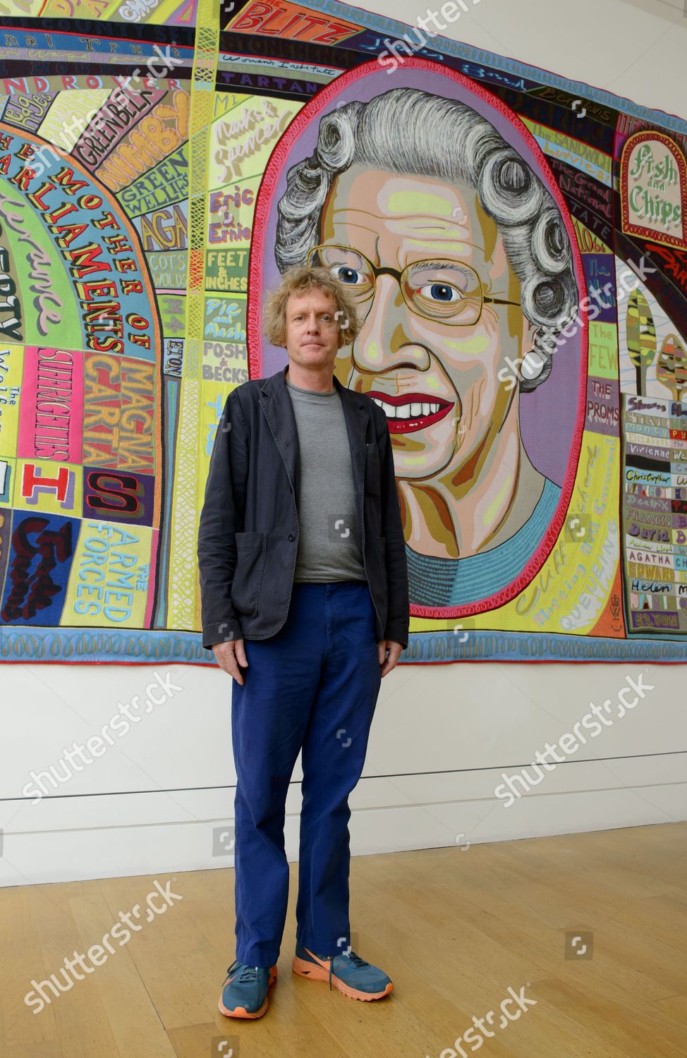 Grayson Perry Front His Comfort Blanket Editorial Stock Photo Stock