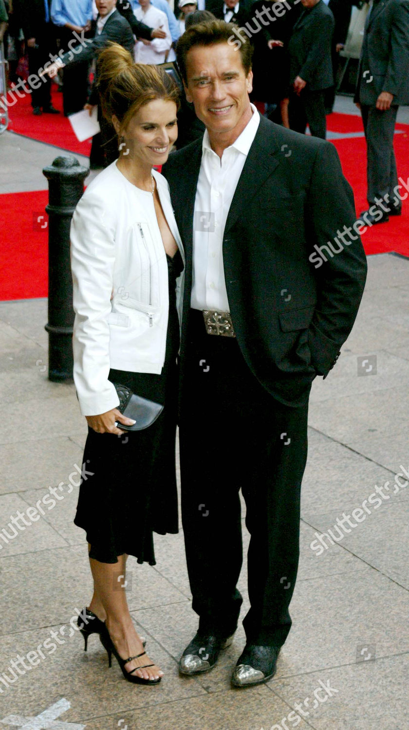 Maria Shriver Husband Arnold Schwarzenegger Editorial Stock Photo