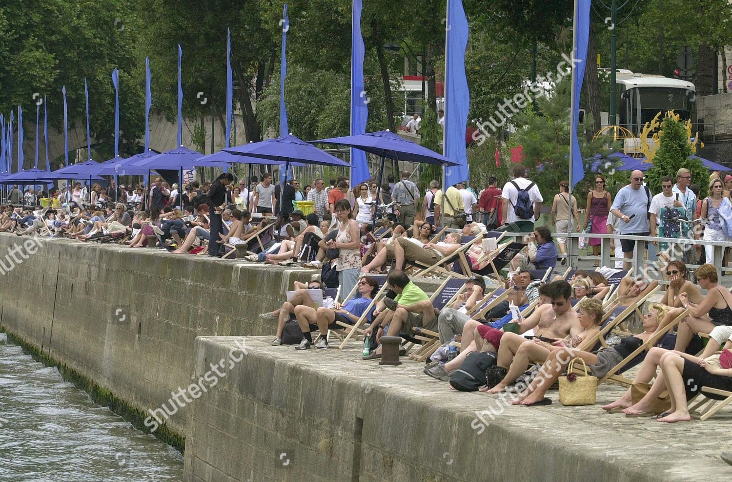 Paris Plage Opening Day Editorial Stock Photo Stock Image