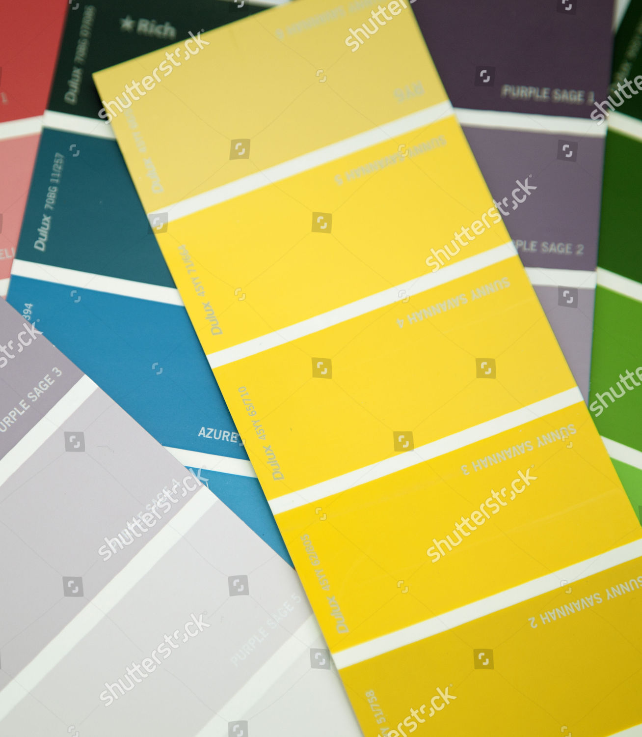 Dulux Paint Colour Cards London England Editorial Stock Photo - Stock ...