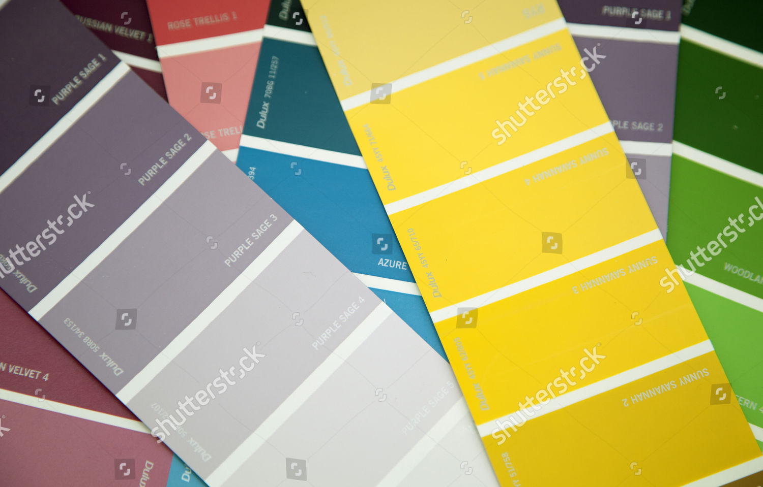 Dulux Paint Colour Cards London England Editorial Stock Photo - Stock ...