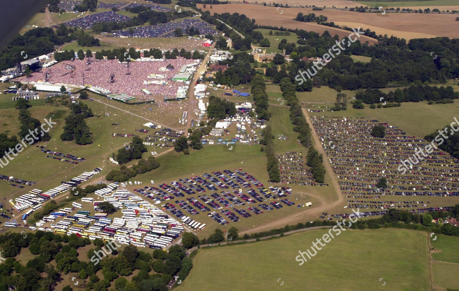 Aerial View Concert Knebworth Editorial Stock Photo - Stock Image |  Shutterstock