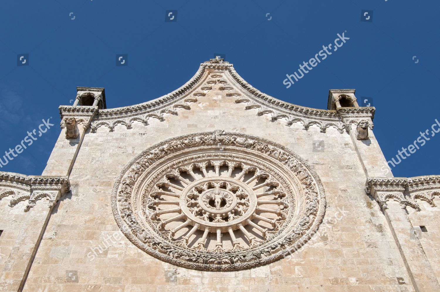 Rose Window Ostuni Cathedral Cattedrale Di Editorial Stock Photo ...