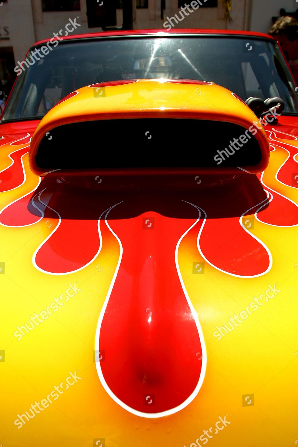 Hot Rod Hotrod Bonnet Hood Vent Editorial Stock Photo - Stock Image ...