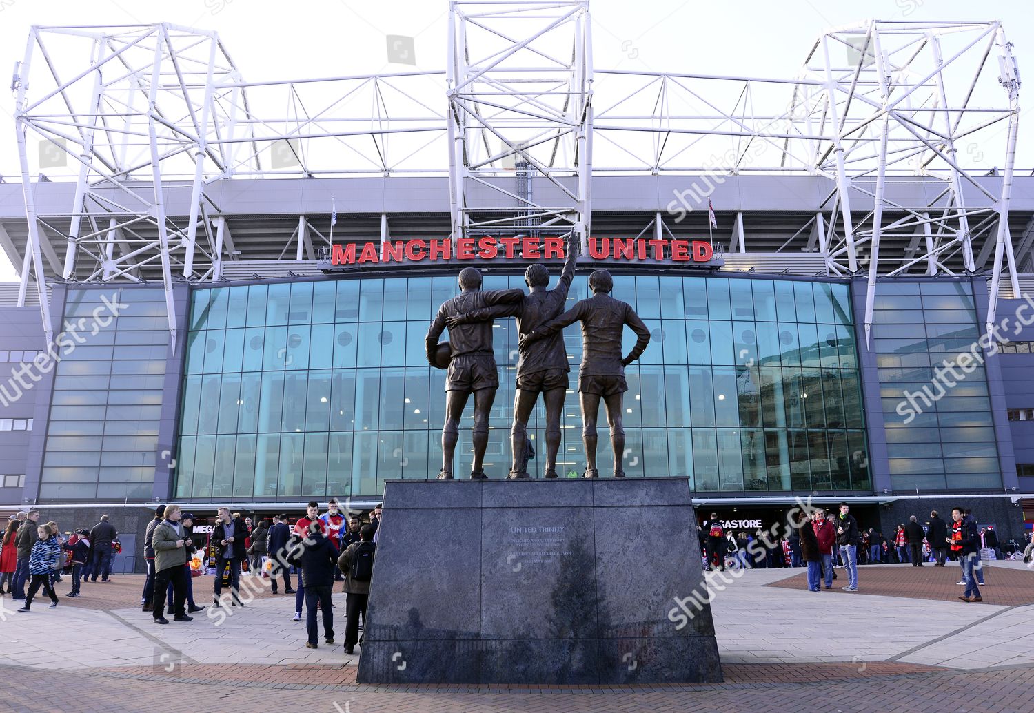 Holy Trinity Statue Outside Old Trafford Editorial Stock Photo Stock