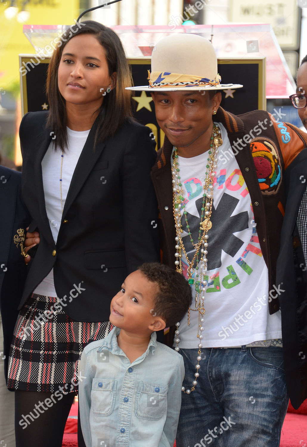 Pharrell Williams Wife Helen Lasichanh Son Editorial Stock Photo ...