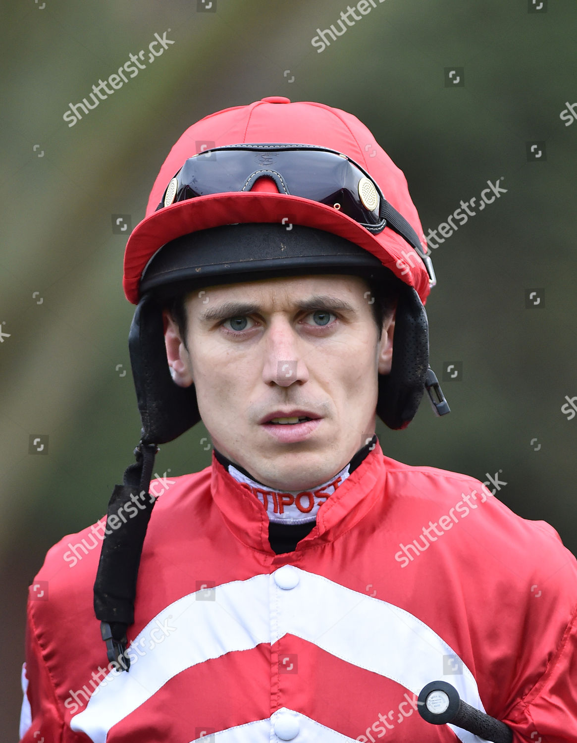 Paddy Brennan Jockey at Sandown Racecourse Editorial Stock Photo