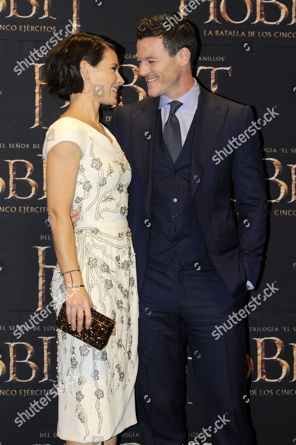 Evangeline Lilly Luke Evans Editorial Stock Photo Stock Image Shutterstock