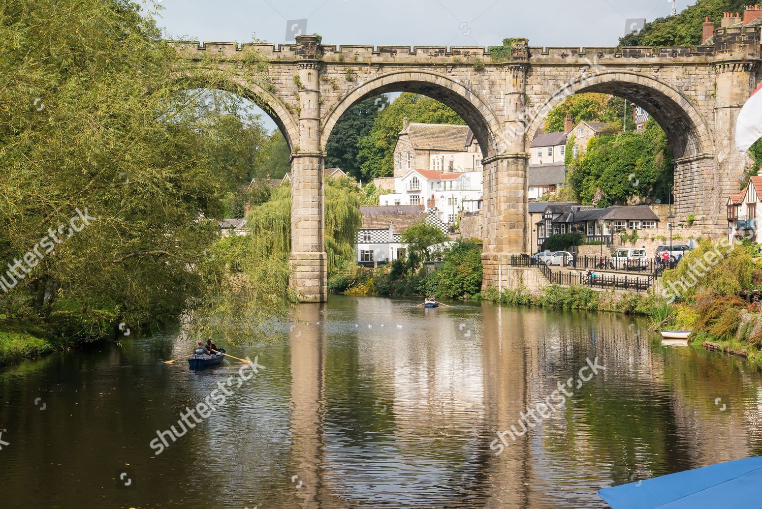 Knaresborough Viaduct Crossing River Nidd Knaresborough Editorial Stock