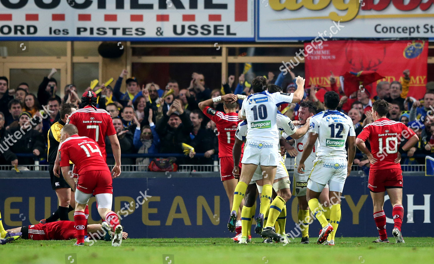 Clermonts Noa Nakaitaci Celebrates Scoring His Editorial Stock Photo