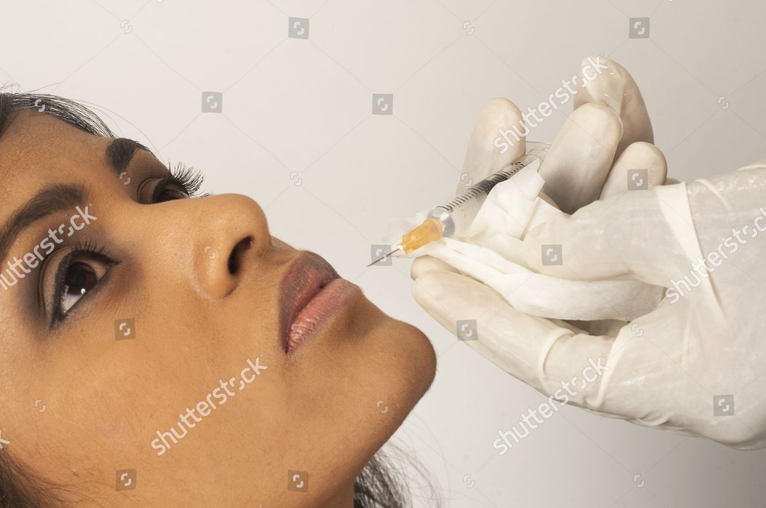 Doctor Injecting Collagen Into Young Womans Editorial Stock Photo ...