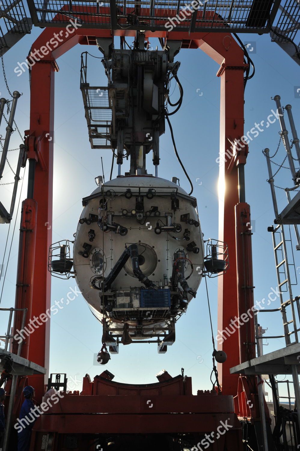 Chinas Deep Sea Manned Submersible Jiaolong Editorial Stock Photo