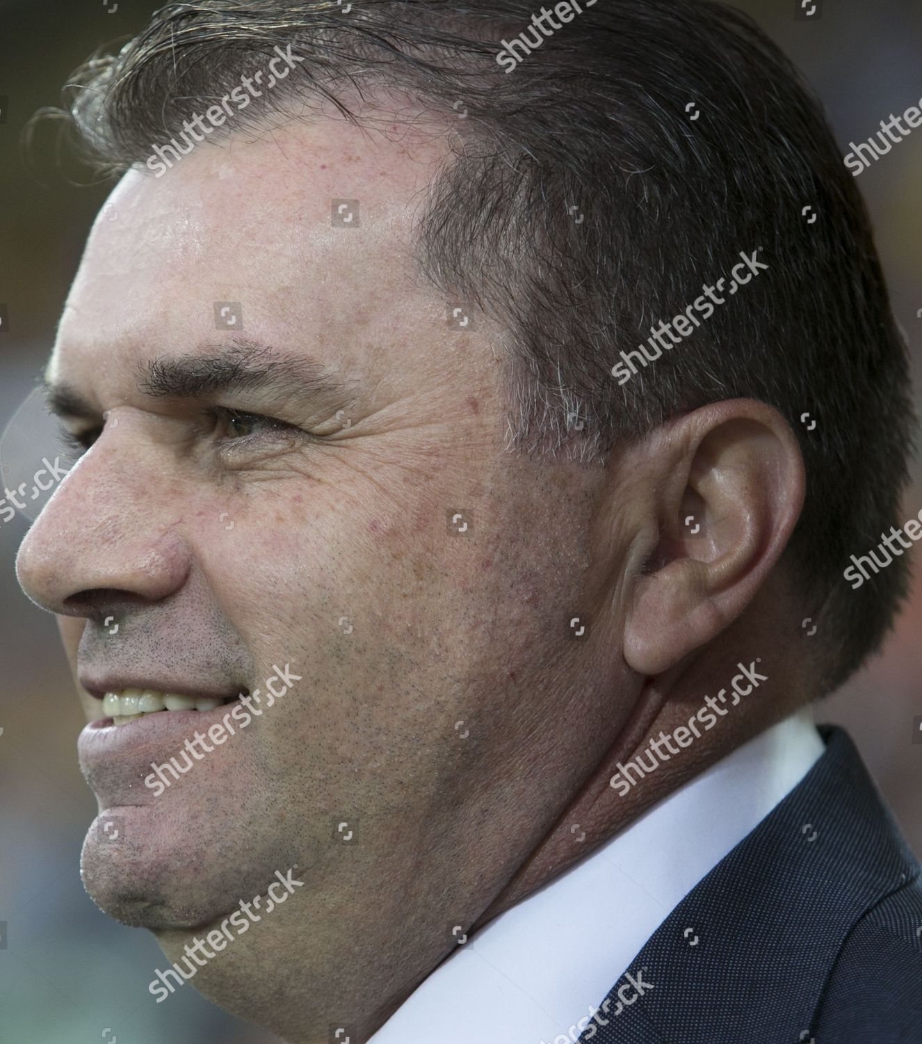 Australian Coach Ange Postecoglou Smiles During Editorial Stock Photo ...