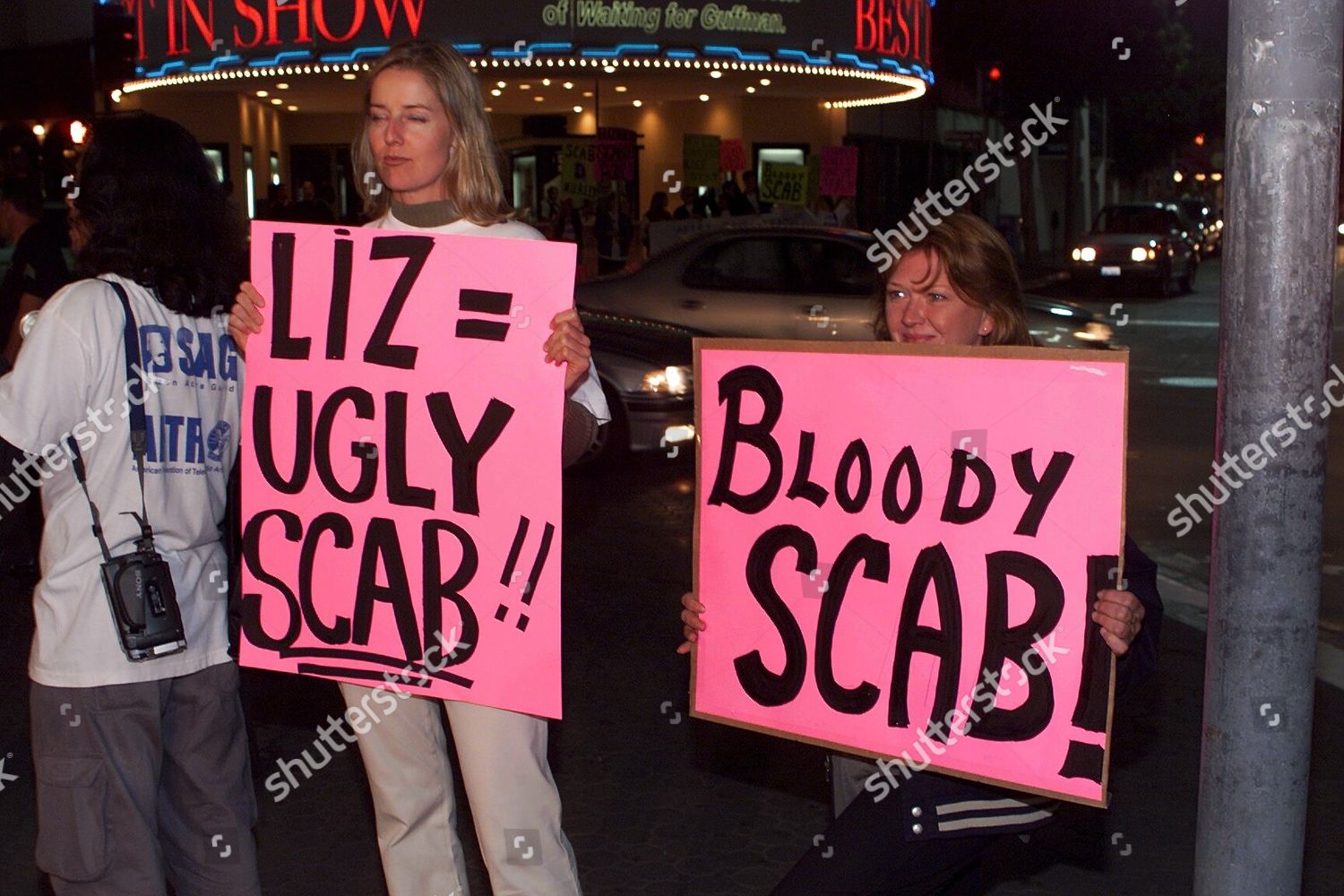 20001017 Protesting Los Angeles World Premiere Editorial Stock Photo   Shutterstock 4373931an 