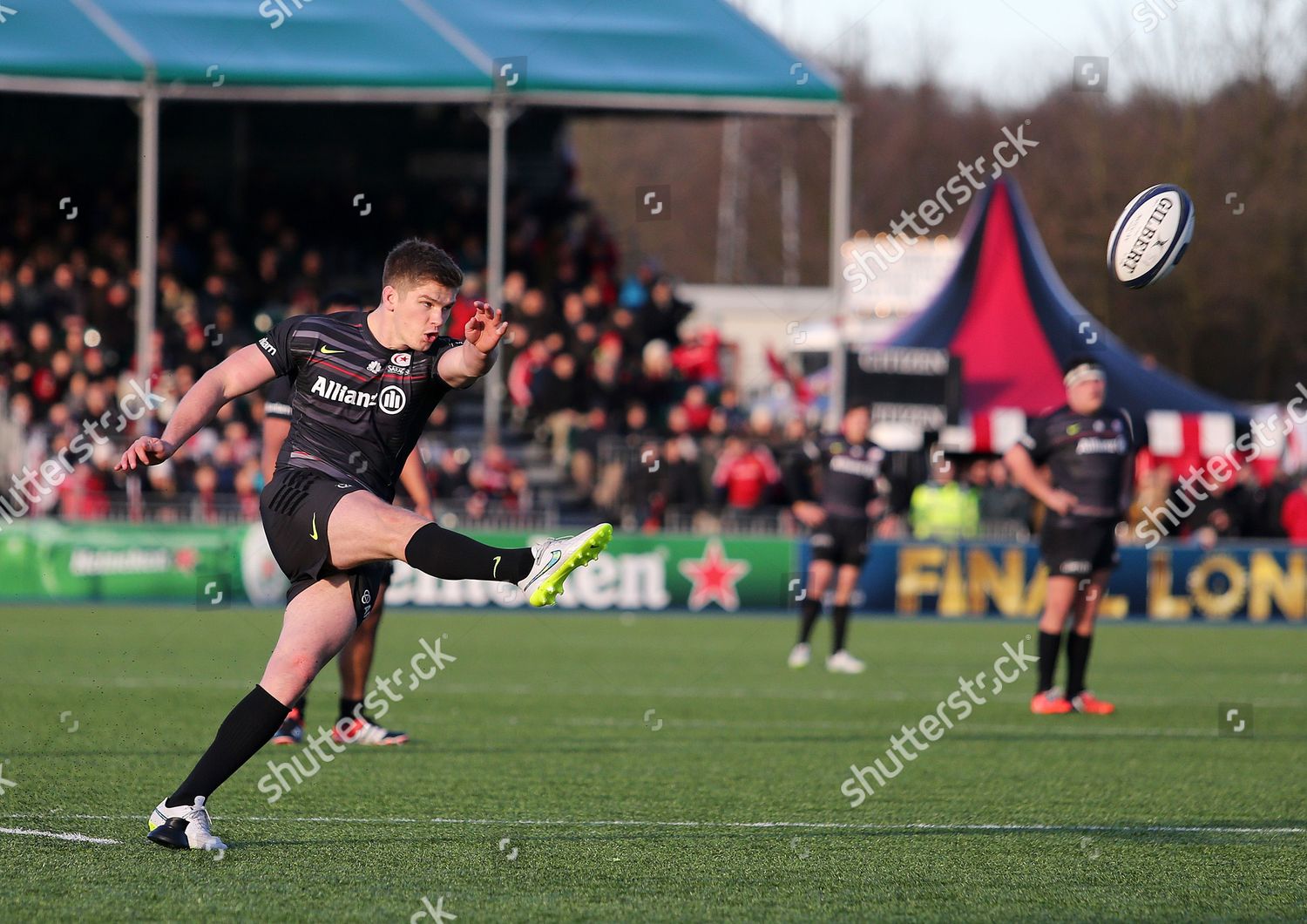 Owen Farrell Saracens Kicks Conversion Editorial Stock Photo - Stock ...