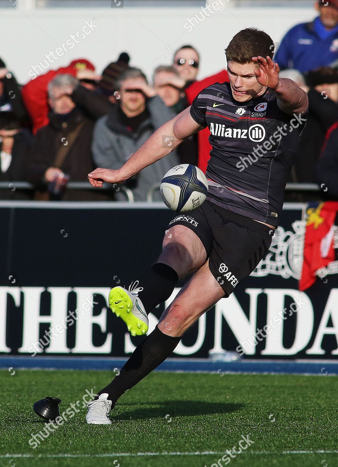 Owen Farrell Saracens Kicks Conversion Editorial Stock Photo - Stock ...