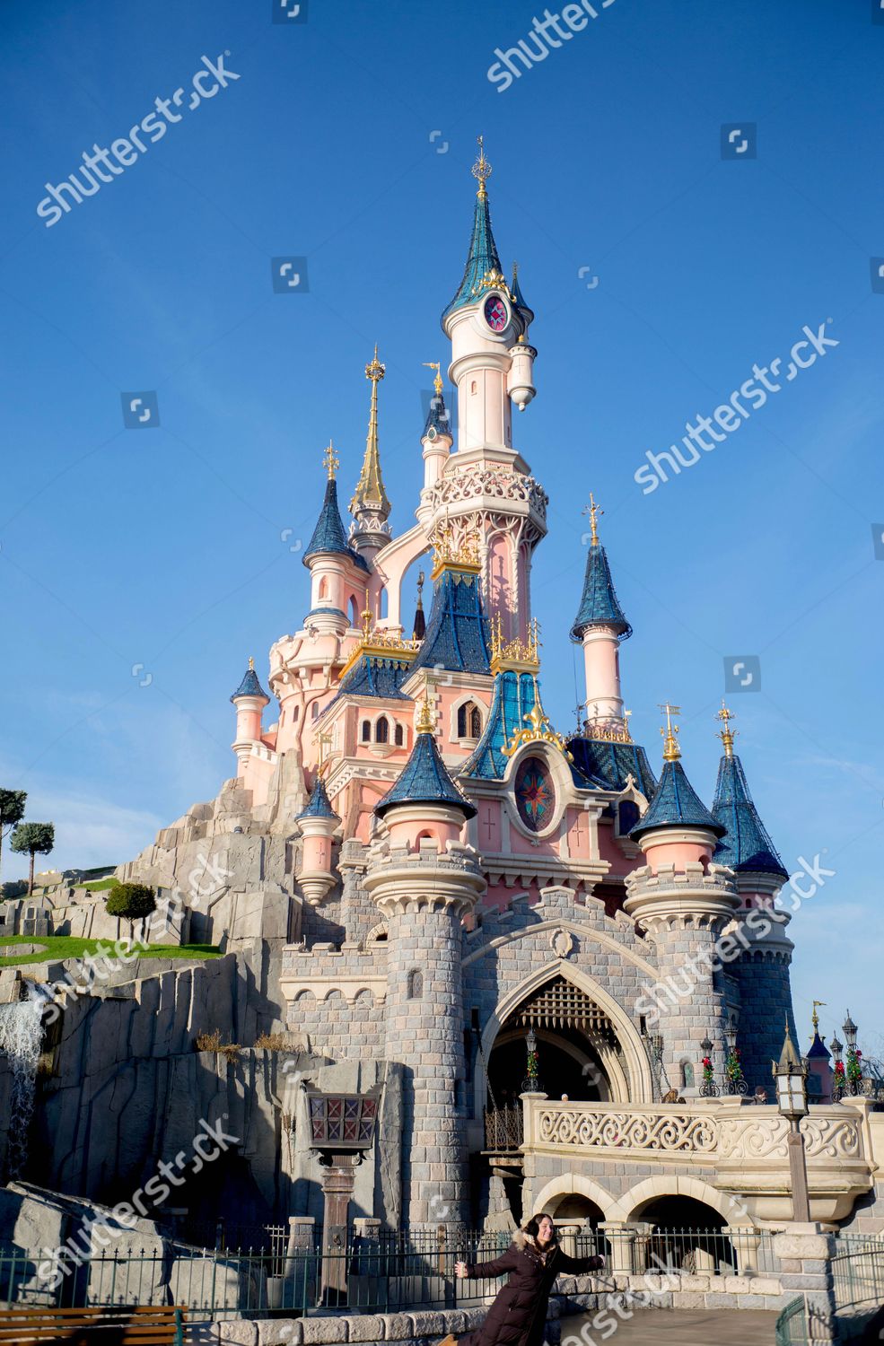 Pink Palace Disneyland Paris Editorial Stock Photo - Stock Image ...