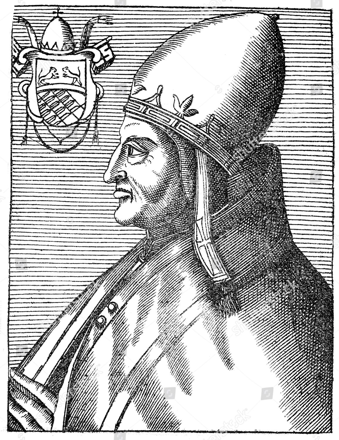 Pope Anastasius Iv Born Corrado Demetri Editorial Stock Photo Stock