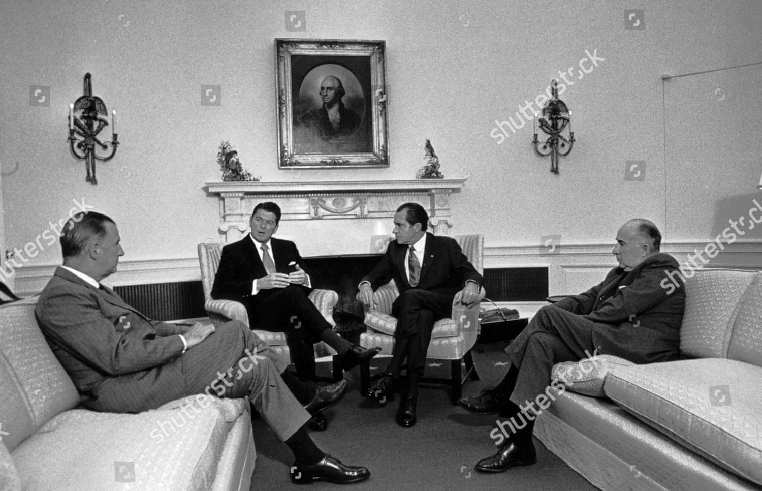 Oval Office Meeting Left Right Vice Editorial Stock Photo Stock Image