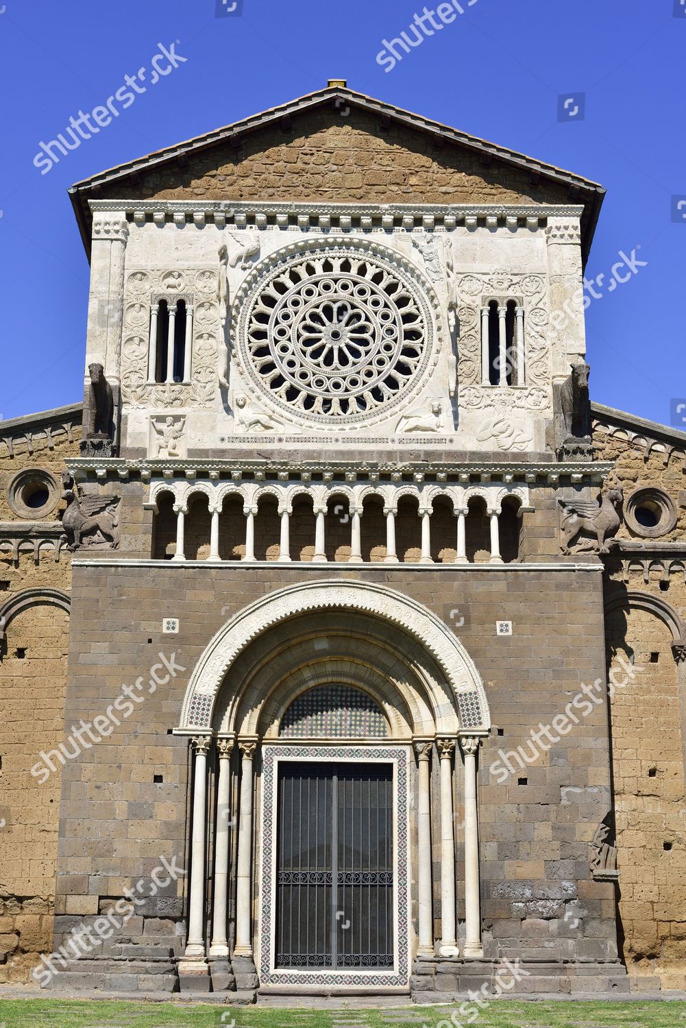 Romanesque Basilica San Pietro Tuscania Viterbo Lazio Editorial Stock Photo Stock Image Shutterstock