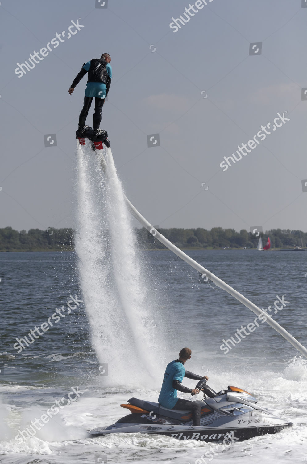 Flyboarder On Water Jet Jet Ski Editorial Stock Photo Stock Image