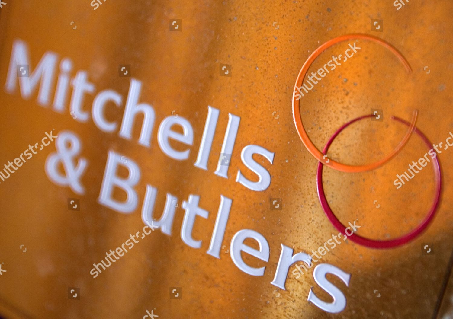 Mitchells Butlers Plc Logo On Door Editorial Stock Photo - Stock Image ...