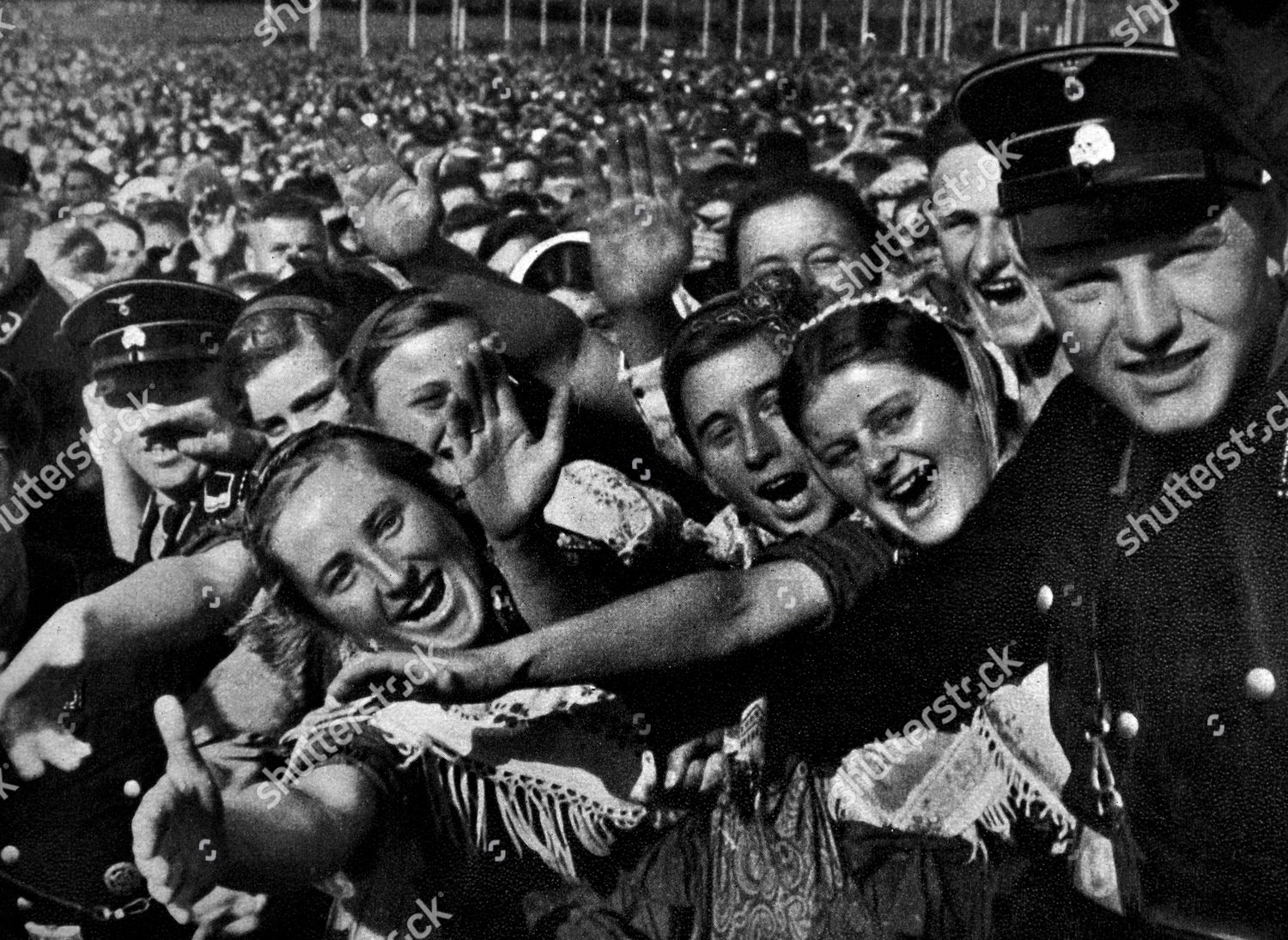 Adolf Hitler 18891945 receiving adulation crowd Buckeberg ...