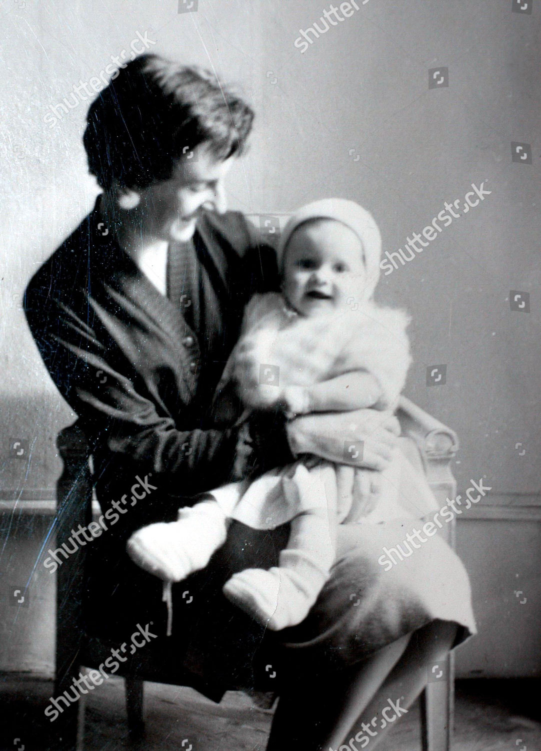 Marguerite Bouniol Her Baby Daughter Sophie Editorial Stock Photo 