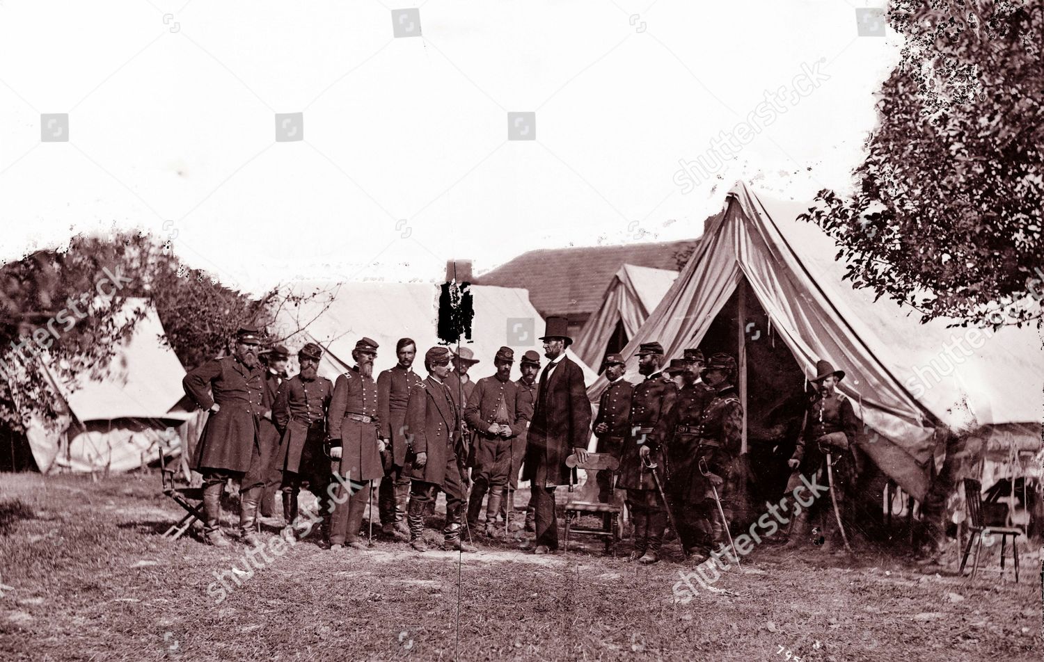 President Lincoln Gen George B Mcclellan Editorial Stock Photo - Stock ...