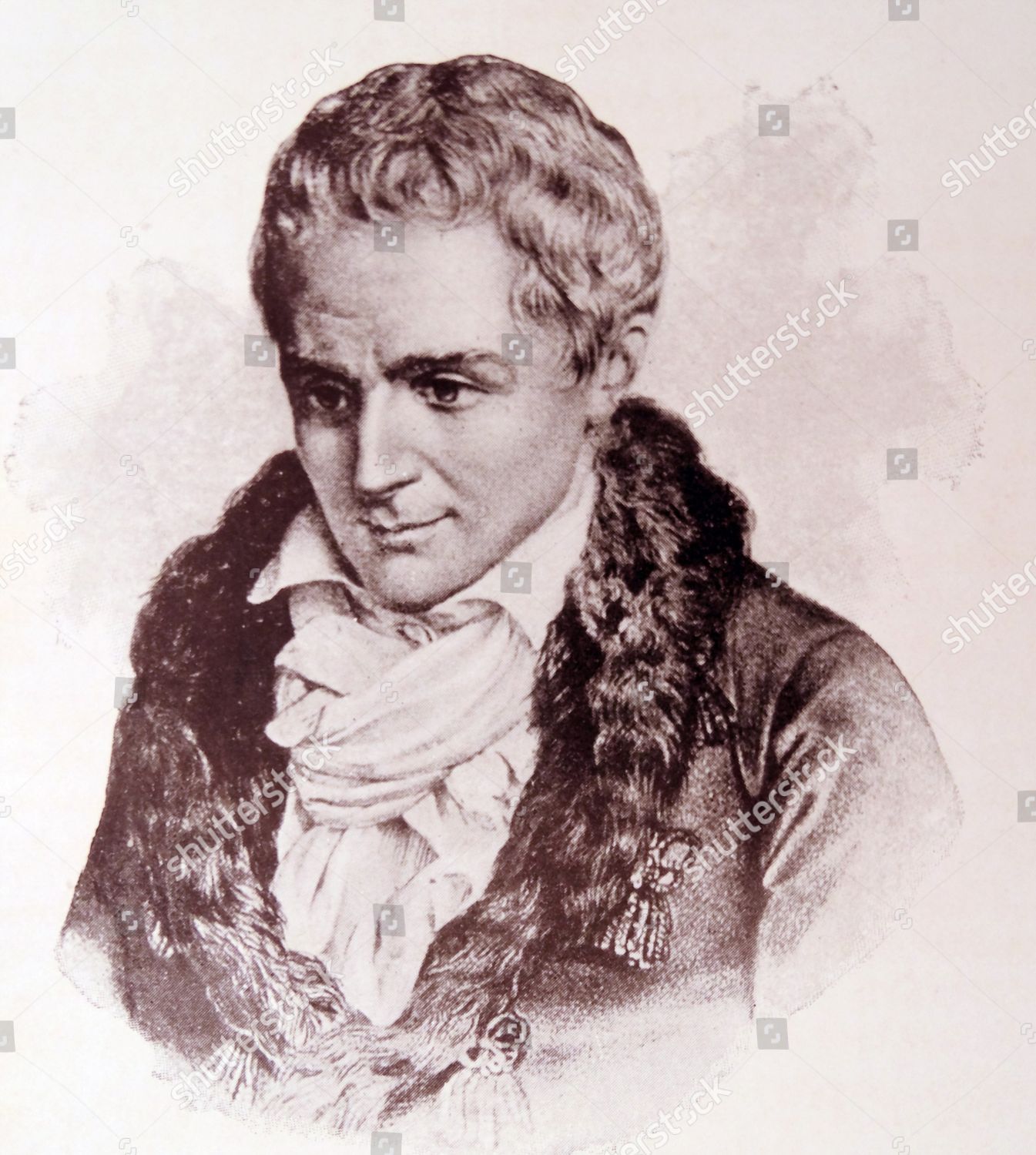 Engraving Jeanjacques Rousseau 17121778 Genevan Philosopher Editorial