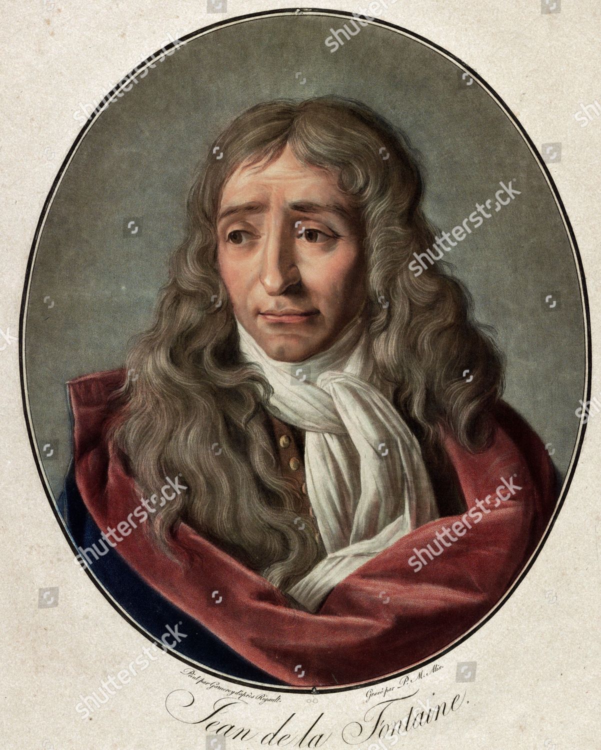 Jean De La Fontaine French Author Foto Editorial En Stock Imagen En Stock Shutterstock