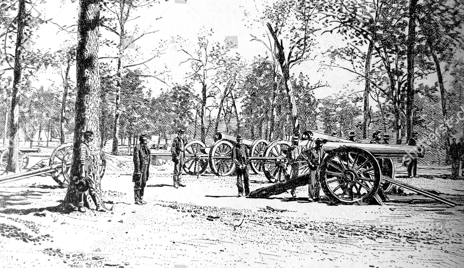 American Civil War Shiloh Siege Battery Editorial Stock Photo - Stock ...