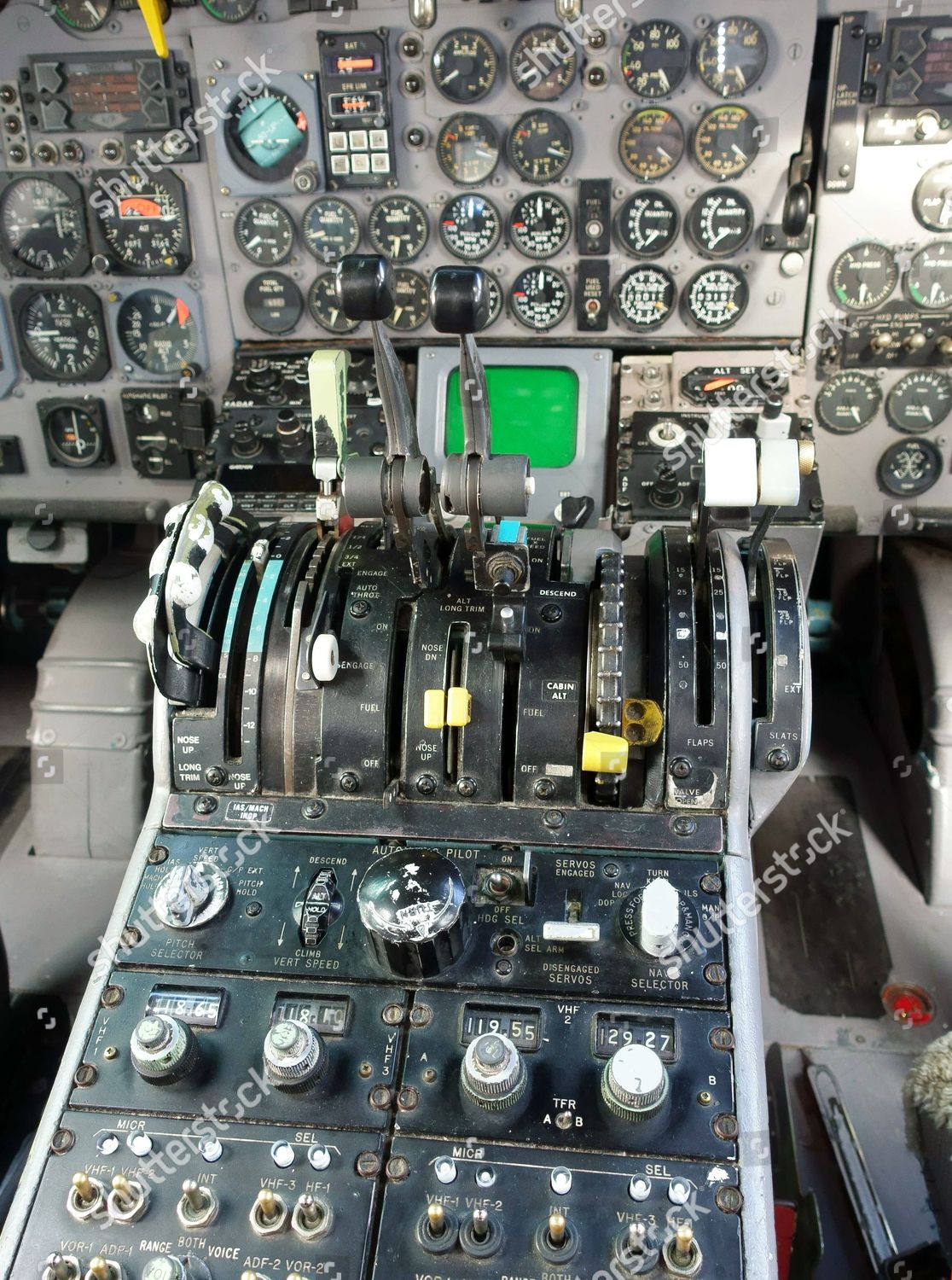 Instruments Cockpit Mcdonnell Douglas Dc9 Airliner Elder Editorial