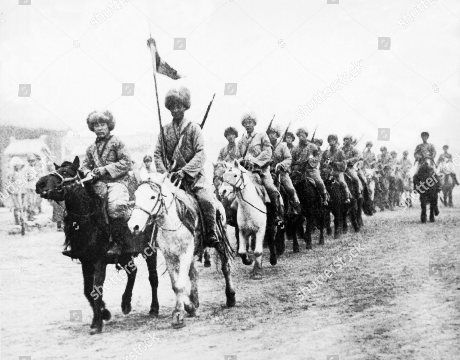 Manchuria 1931 Japanese Calvary Under Command Editorial Stock Photo ...