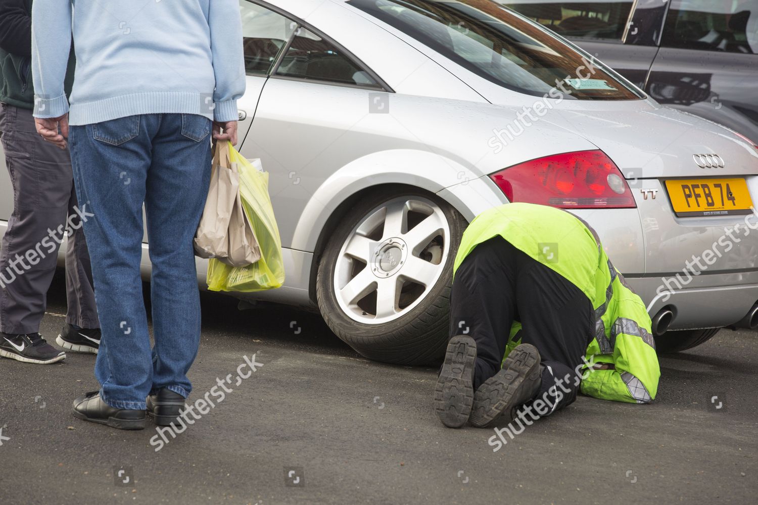 Audi Rear Wheel Falling Off Wheel Editorial Stock Photo Stock Image