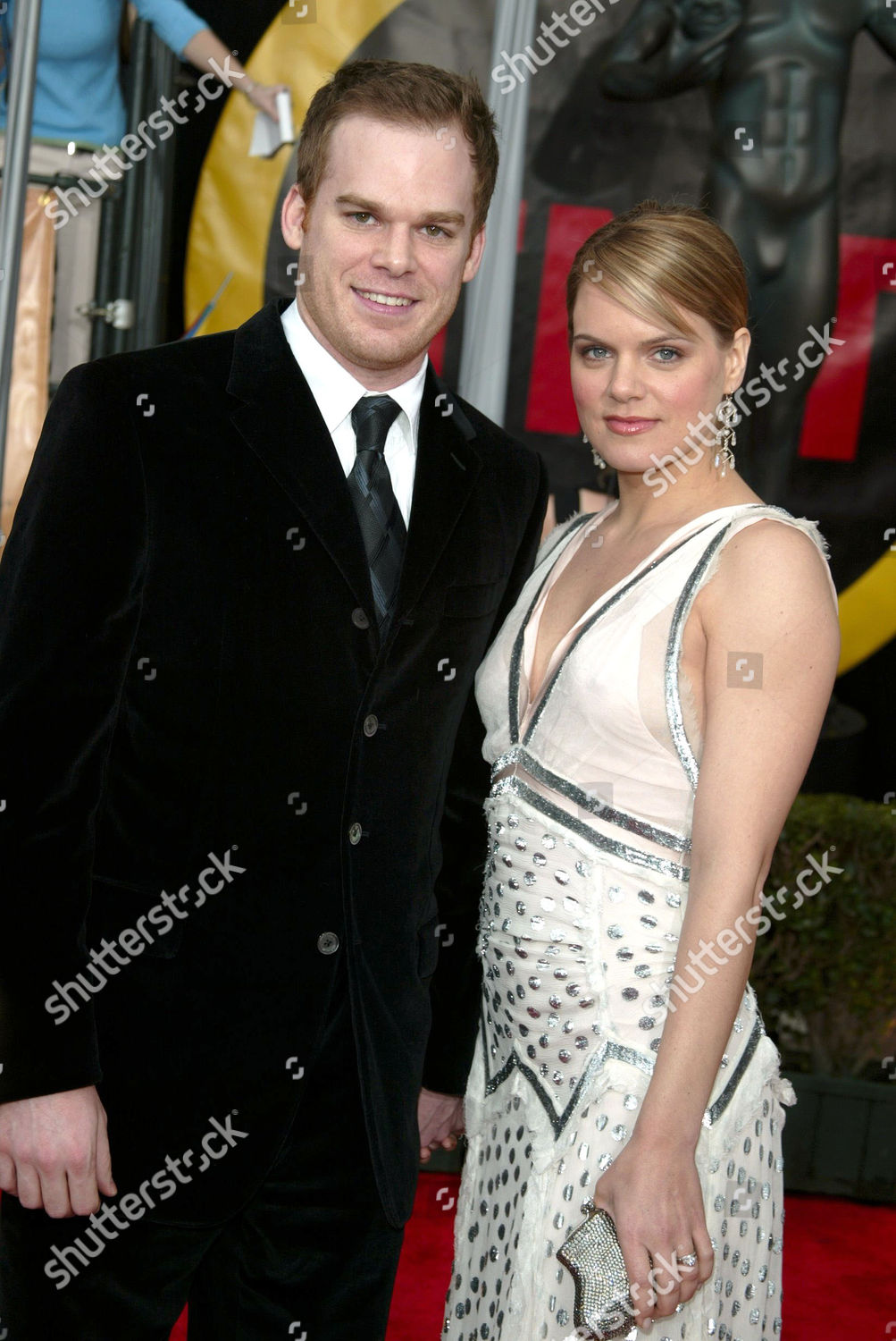 Michael C Hall Wife Amy Spanger Editorial Stock Photo - Stock Image 