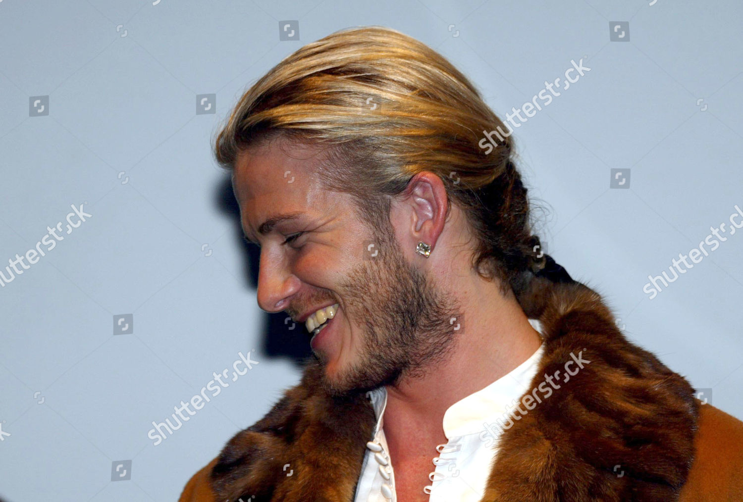 David Beckham Sporting New Hairstyle Ribbon Editorial Stock Photo - Stock  Image | Shutterstock Editorial